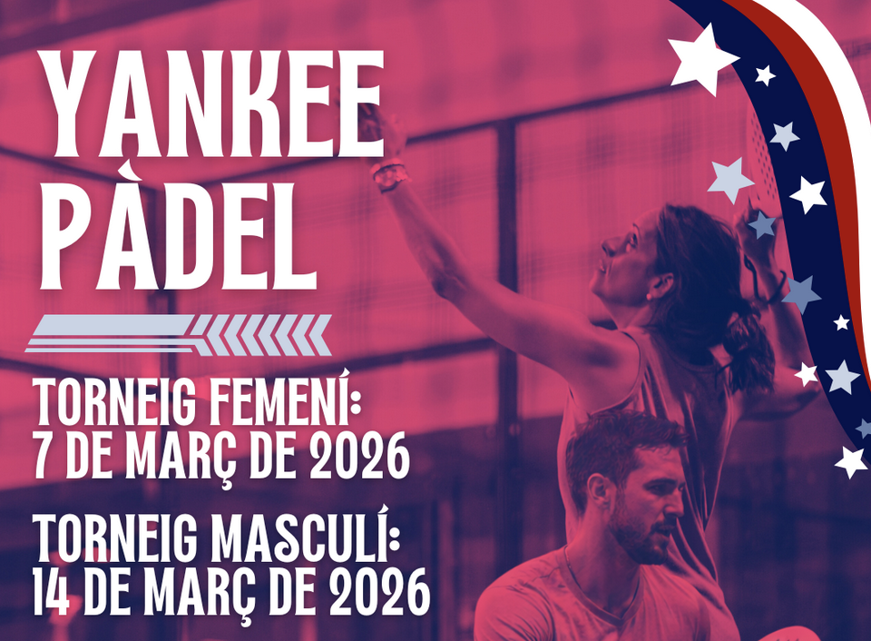 Yankee Pàdel, un nou torneig que arriba al CT Urgell els dies 7 i 14 de març