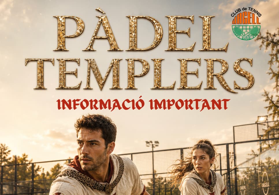 Equips i ordre de joc Pàdel Templers 2026