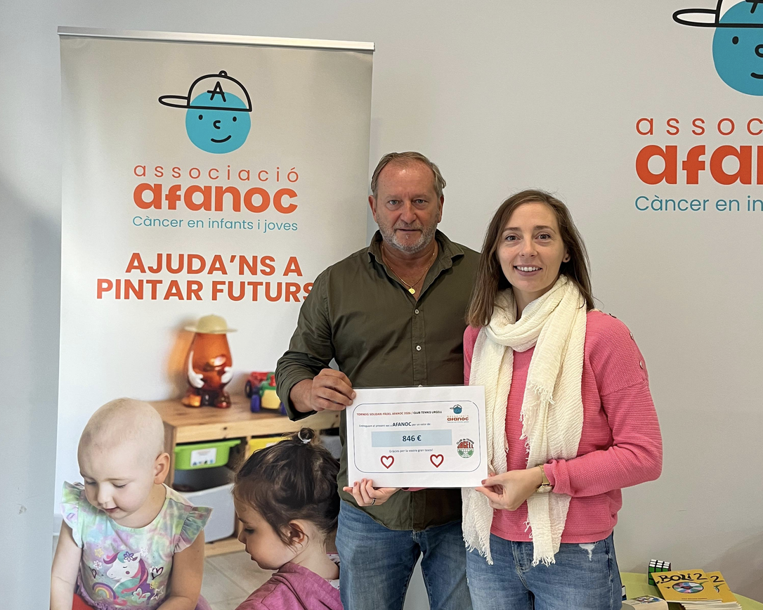 Fem entrega de 846 euros a l’AFANOC, gràcies per un any més d’esport i solidaritat