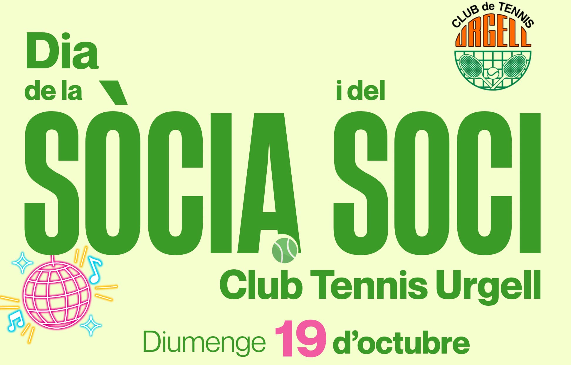 Activitats Dia de la Sòcia i del Soci 2025 -19 d’octubre-