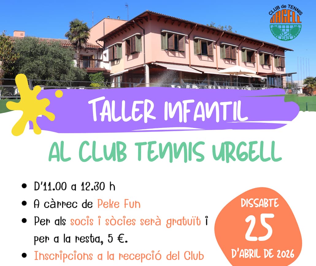 Taller infantil el 25 d’abril, obertes les inscripcions